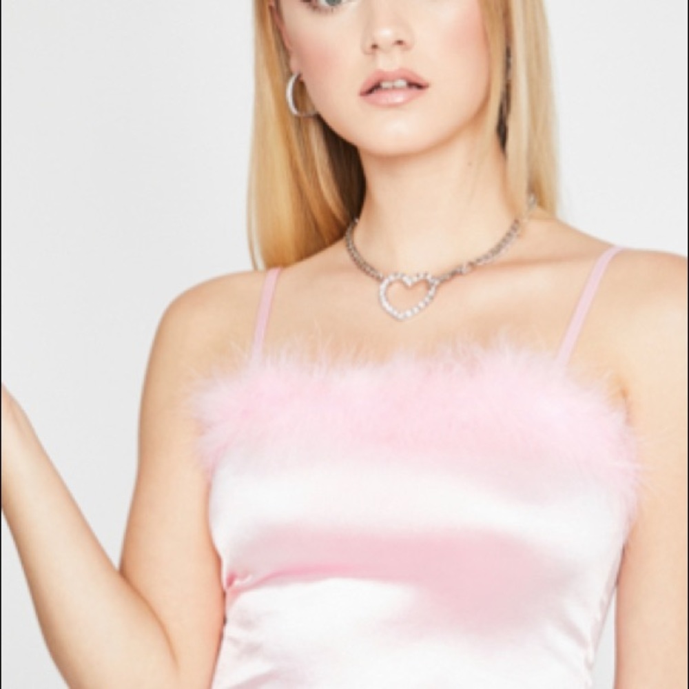 Exs and OMGs Satin Tank & Pants Set from Dolls Kill Size Small